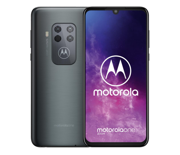 Motorola One Zoom 4/128GB Electric Gray + etui - 514287 - zdjęcie